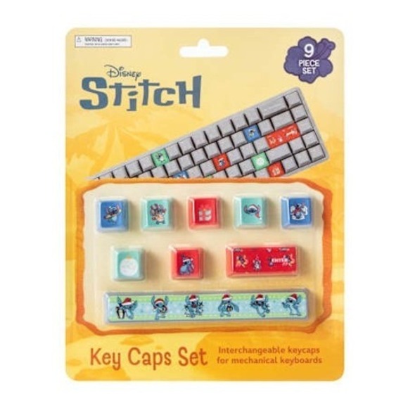 Disney Licensed 'Stitch' Christmas Holiday Keycaps Set for Mechanical Keyboards - Picture 3 of 4